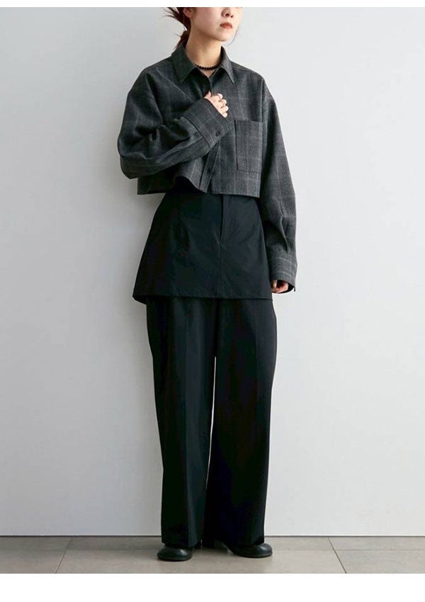 anuke アンヌーク/ Check Short Shirts アンヌーク anuke 2026Prefall トップス Short Check Shirts 9月中旬