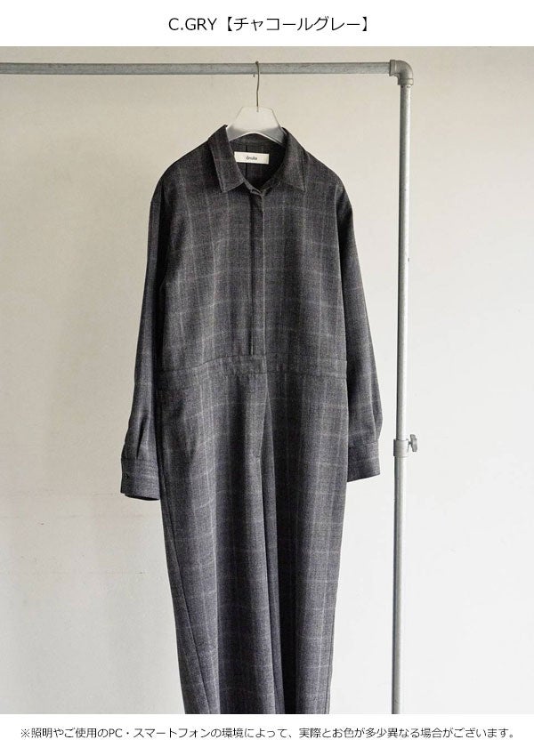 アンヌーク anuke 2026Prefall オールインワン Check Shirts