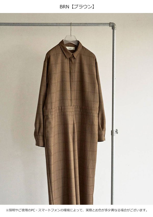 アンヌーク anuke 2026Prefall オールインワン Check Shirts