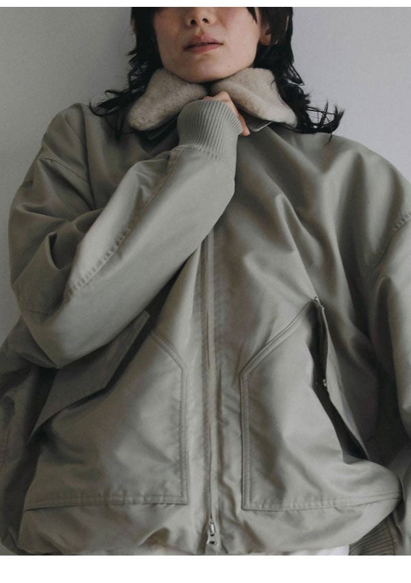 【完売　36サイズ】anuke ライトブルゾン　アウター アンヌーク anuke 2026Prefall アウター MA-2 Flight Jacket 9月下旬