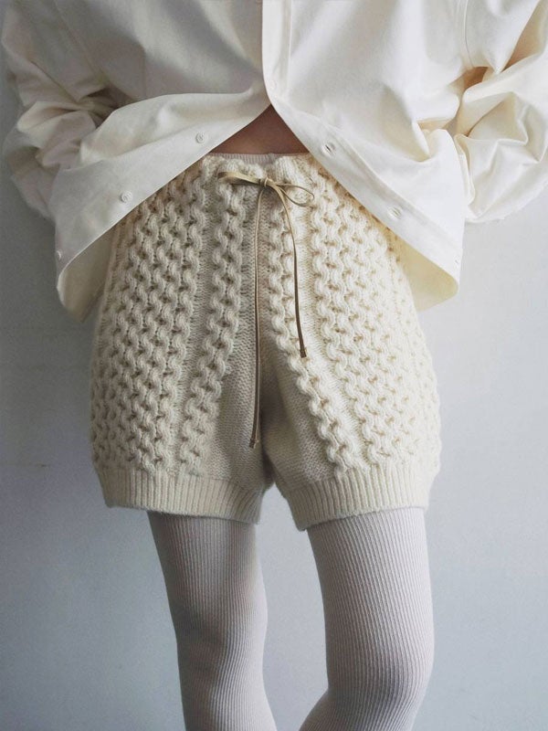 即納】アンヌーク anuke 2026Prefall ボトムス Cable Knit Bloomers