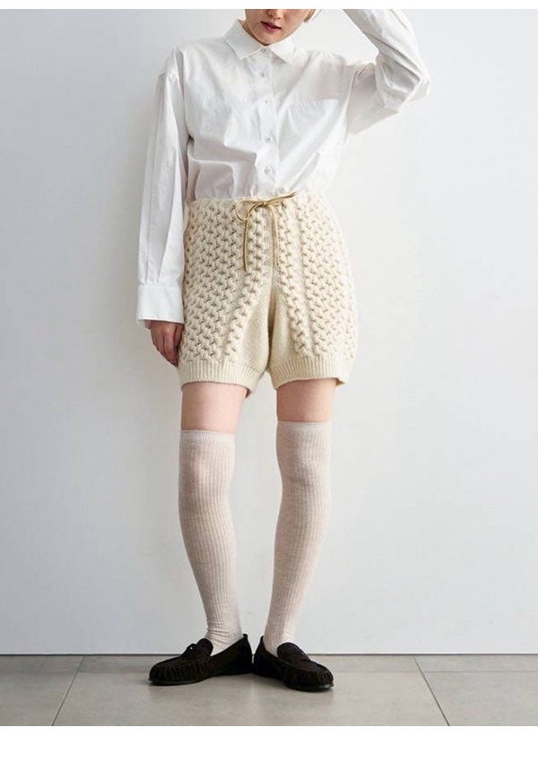 即納】アンヌーク anuke 2026Prefall ボトムス Cable Knit Bloomers
