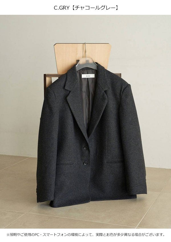 アンヌーク anuke 2026Prefall アウター Herringbone Wool Jacket 9月