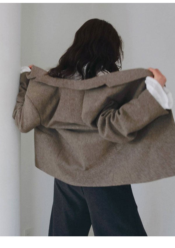 アンヌーク anuke 2026Prefall アウター Herringbone Wool Jacket 9月