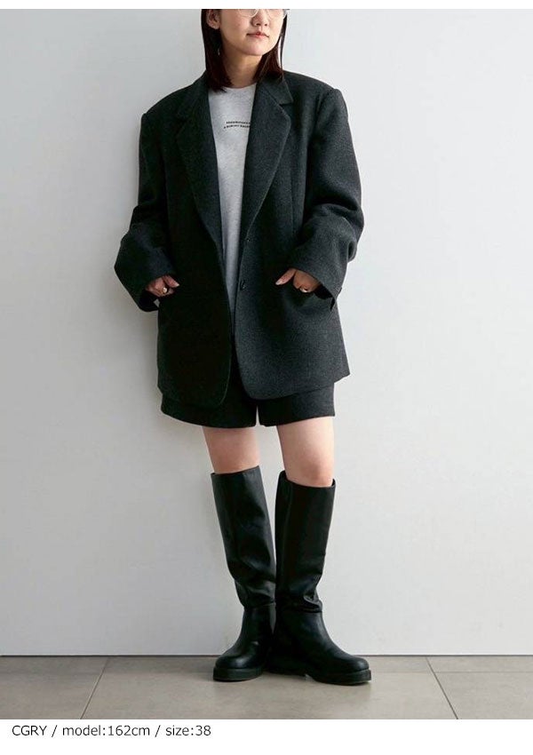 アンヌーク anuke 2026Prefall アウター Herringbone Wool Jacket 9月
