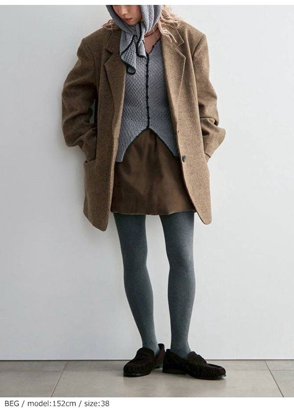 予約販売】アンヌーク anuke 2026Prefall アウター Herringbone Wool