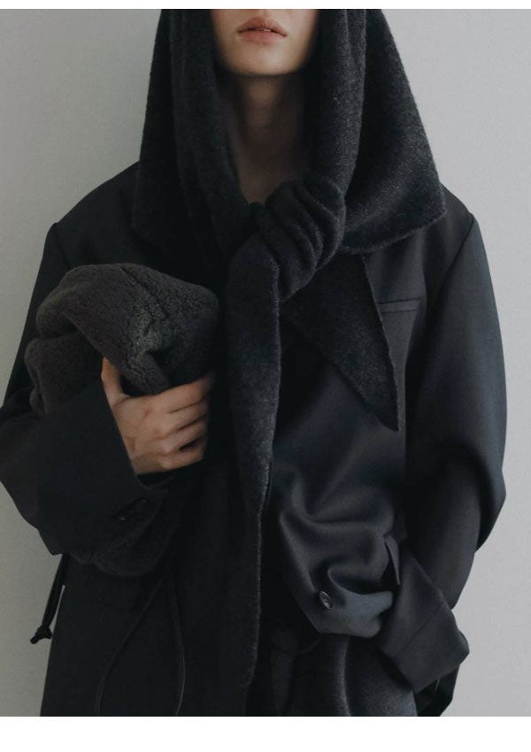 即納】アンヌーク anuke 2026Prefall 小物 Knit Triangle Scarf ニット