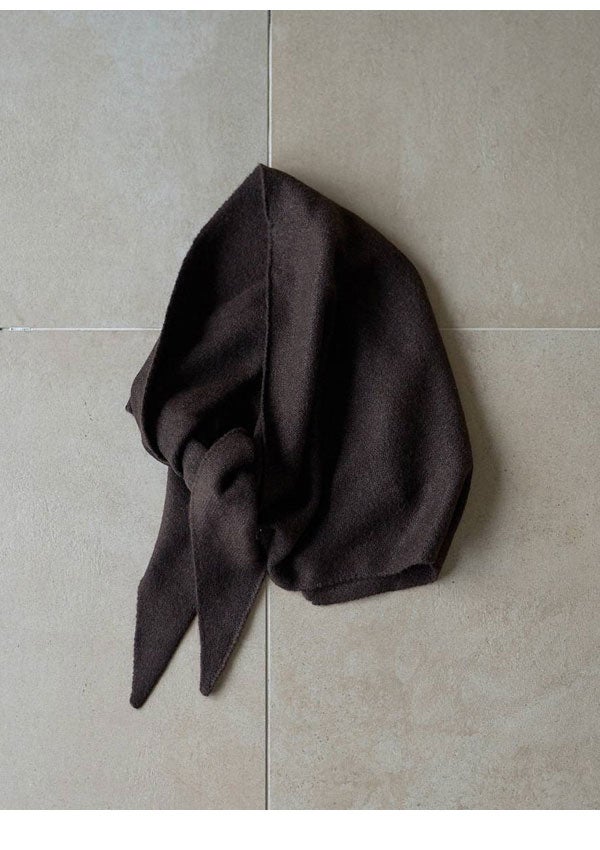 即納】アンヌーク anuke 2026Prefall 小物 Knit Triangle Scarf ニット