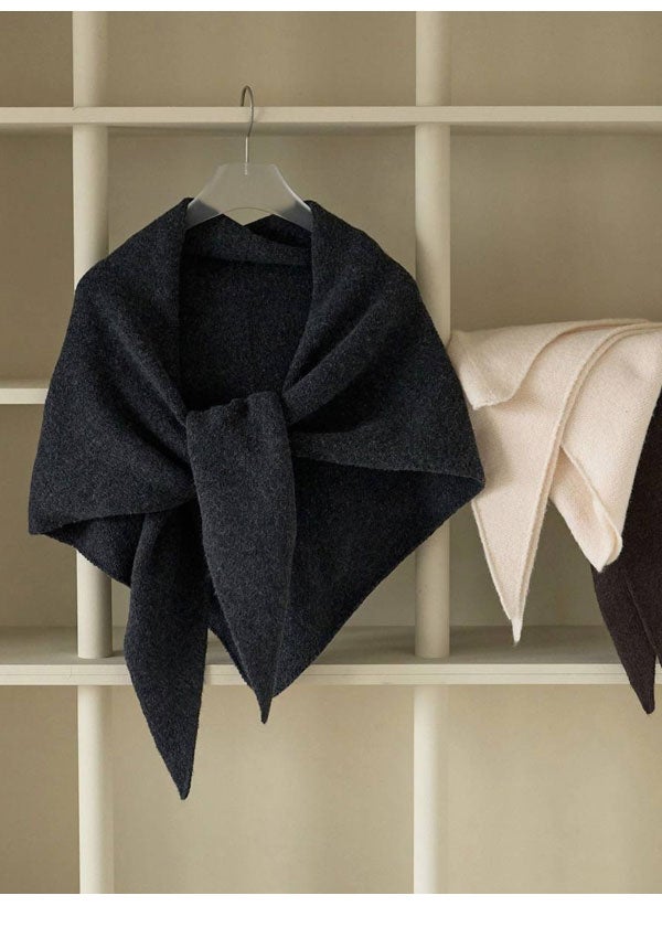 archive ギミック多 スカーフ 亜熱帯 アンダーカバーguruguru期似 予約販売】アンヌーク anuke 2026Prefall 小物 Knit Triangle Scarf 9