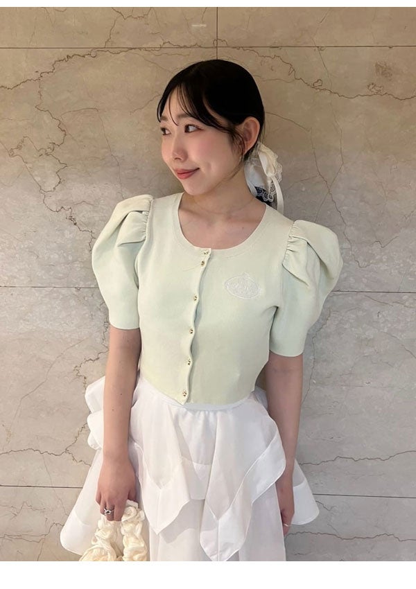 SNIDEL CHACOTT 半袖 トップス フリル ホワイト 新作10%OFF】【即納】 スナイデル SNIDEL トップス 26春夏 【Chacott