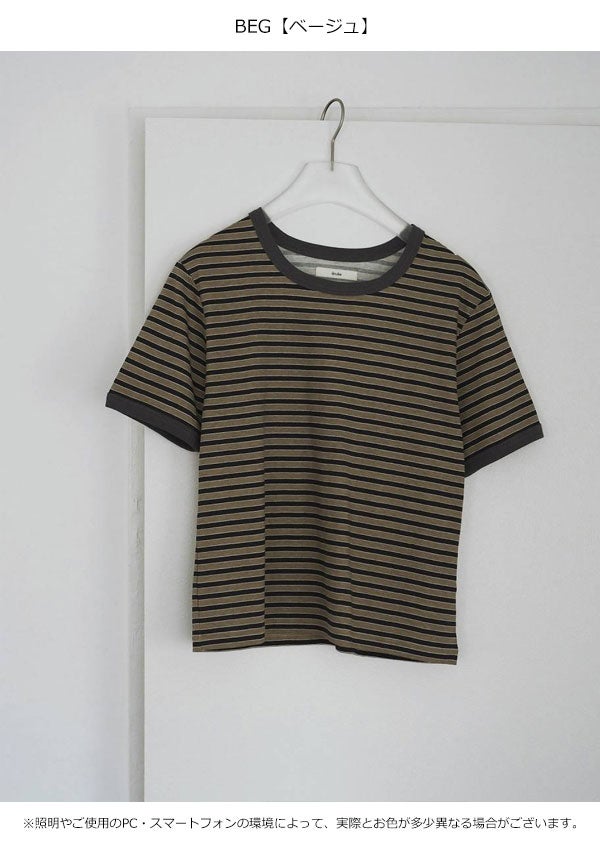 即納】 アンヌーク anuke 2026springsummer トップス Multi Border T