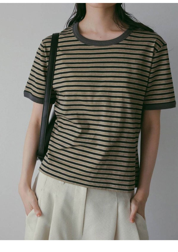 即納】 アンヌーク anuke 2026springsummer トップス Multi Border T