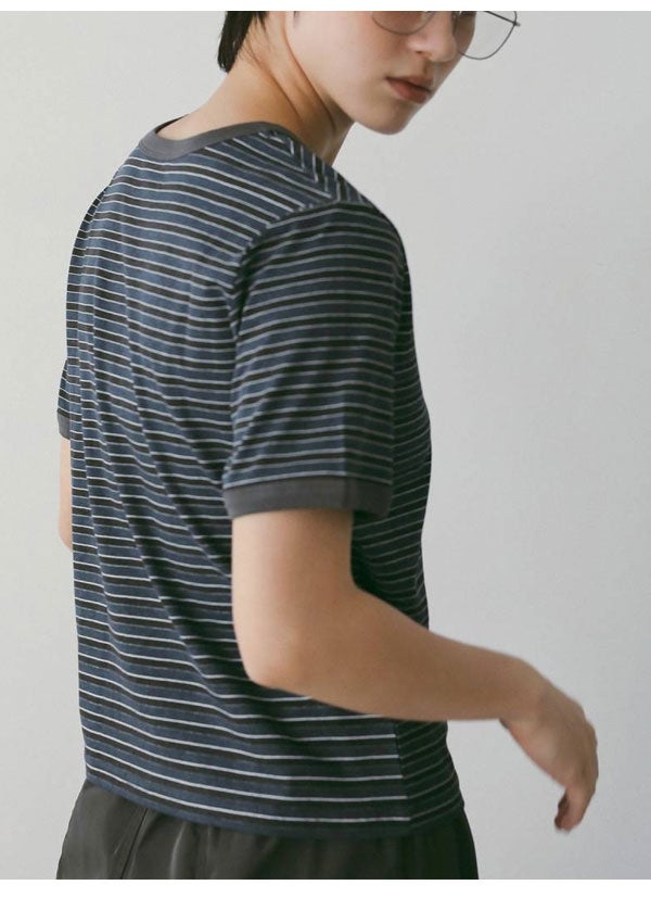即納】 アンヌーク anuke 2026springsummer トップス Multi Border T