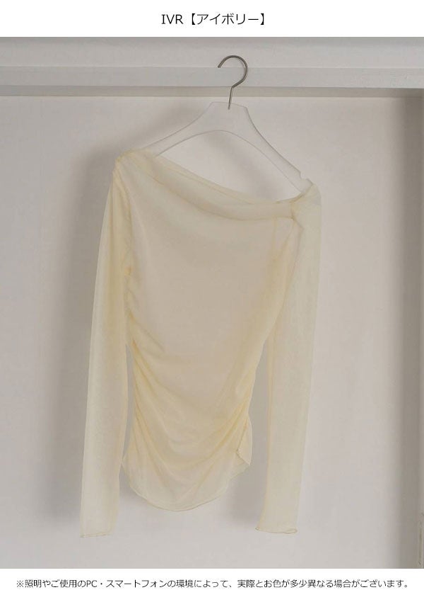 即納】 アンヌーク anuke 2026springsummer トップス Sheer