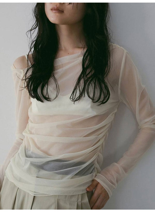 即納】 アンヌーク anuke 2026springsummer トップス Sheer