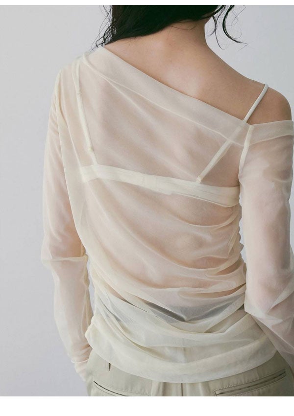 即納】 アンヌーク anuke 2026springsummer トップス Sheer