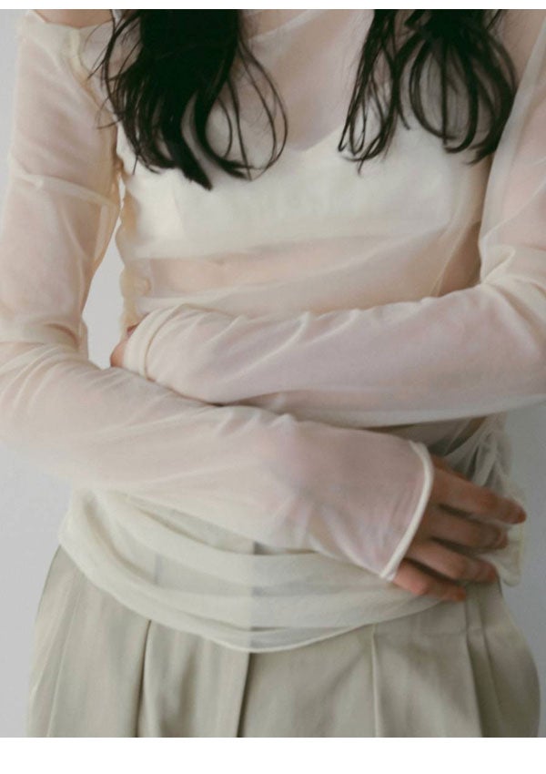 即納】 アンヌーク anuke 2026springsummer トップス Sheer