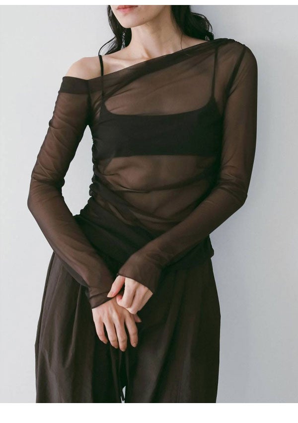 anuke＊トップス 即納】 アンヌーク anuke 2026springsummer トップス Sheer