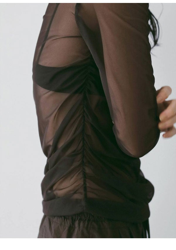 即納】 アンヌーク anuke 2026springsummer トップス Sheer