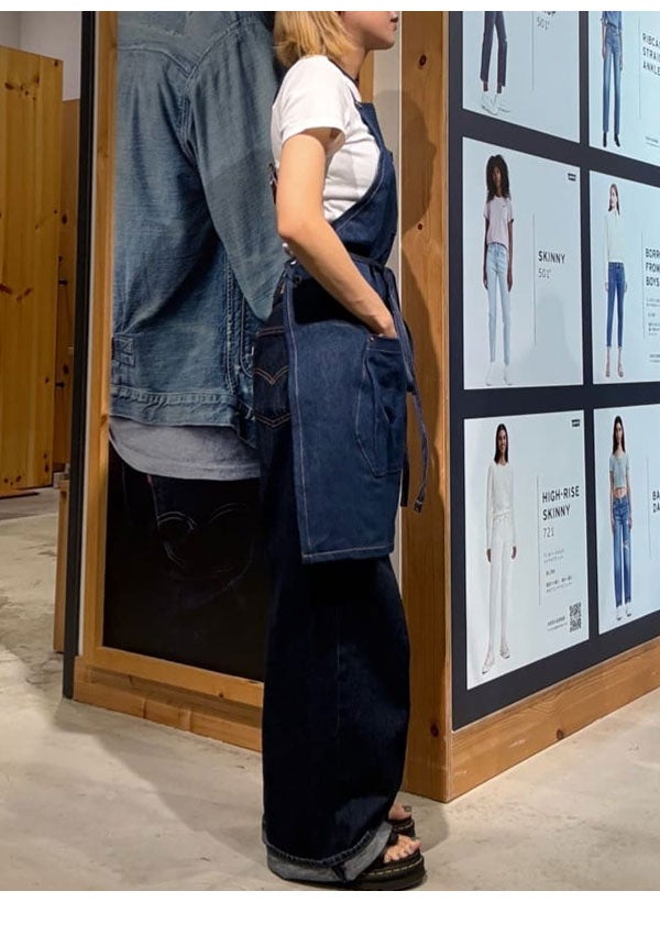 即納】 Levi's リーバイス デニムエプロン 前掛け 美容師 花屋