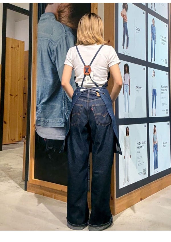 即納】 Levi's リーバイス デニムエプロン 前掛け 美容師 花屋