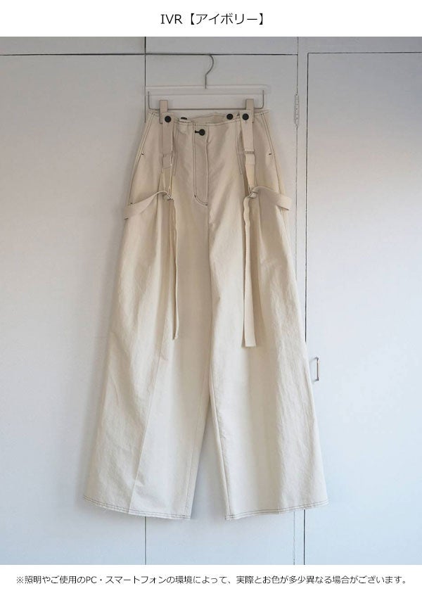 即納】 アンヌーク anuke 2026springsummer ボトムス Suspenders Wide