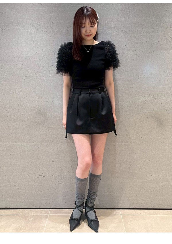 【 いいねNG 】新品／FURFUR チュチュスリーブニットトップス SALE40%OFF】【即納】ファーファー FURFUR トップス 26春夏 チュチュ