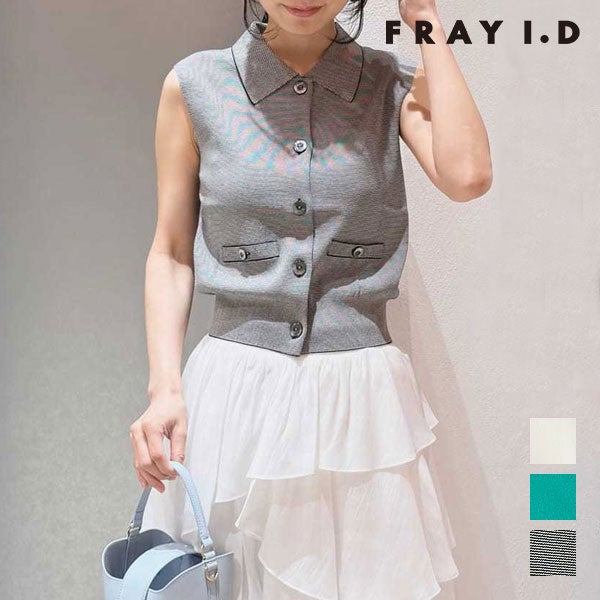 フレイアイディー FRAY I.D トップス 26春夏 ノースリーブポロニット 6