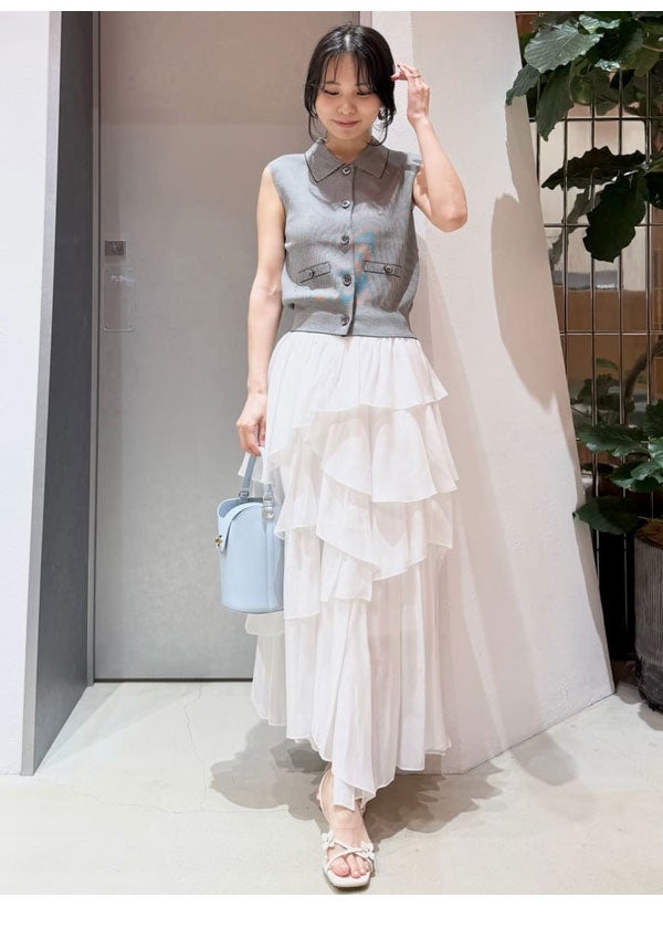 フレイアイディー FRAY I.D トップス 26春夏 ノースリーブポロニット 6