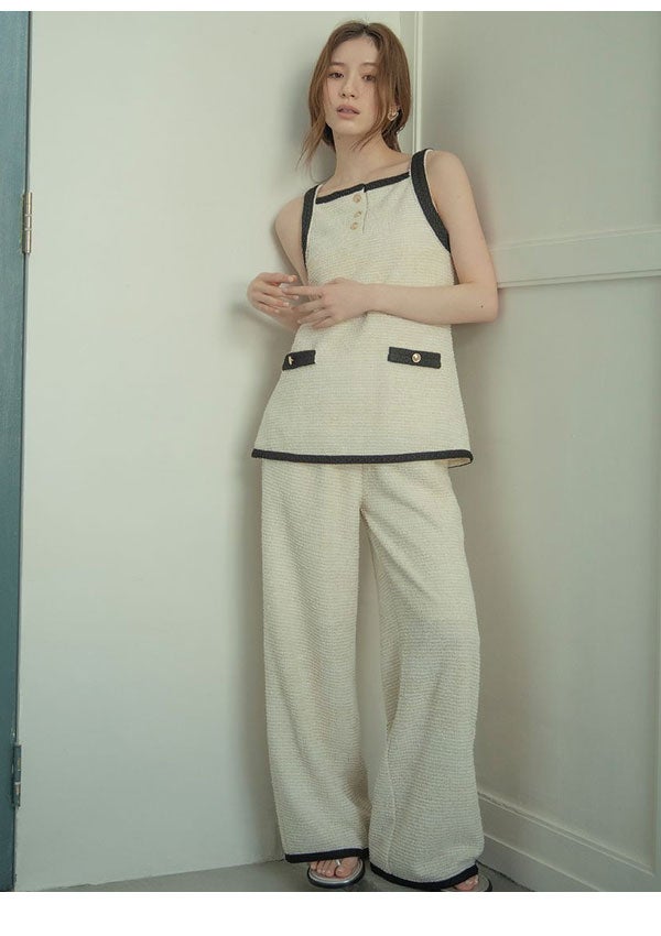 リリーブラウン LILY BROWN ワンピース 26春夏 カットツイード