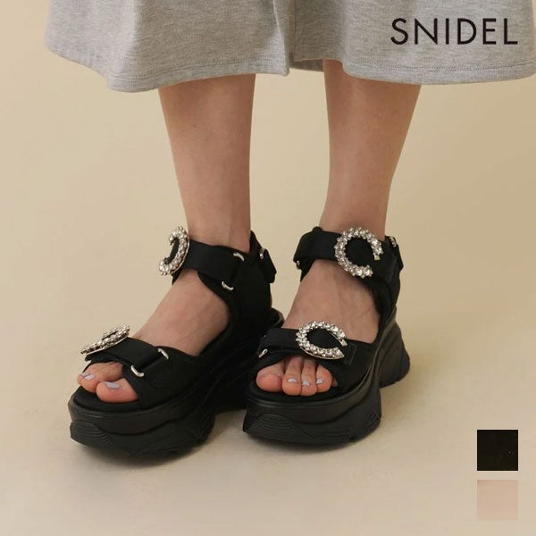 即納】 スナイデル SNIDEL シューズ 26春夏 スニーカーソールビジュー