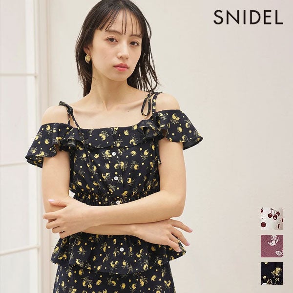 即納】スナイデル SNIDEL トップス 26春夏 Sustainableフルーツ