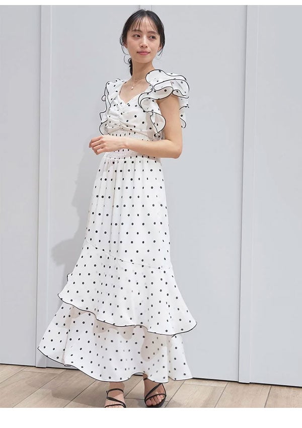 即納】スナイデル SNIDEL ワンピース 26春夏 フリルスリーブバリエ