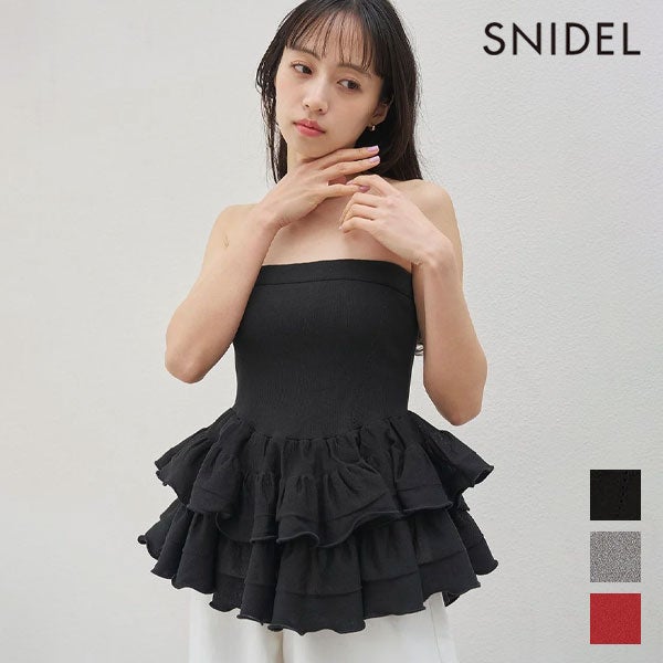 即納】 スナイデル SNIDEL ワンピース ドレープキャミワンピース