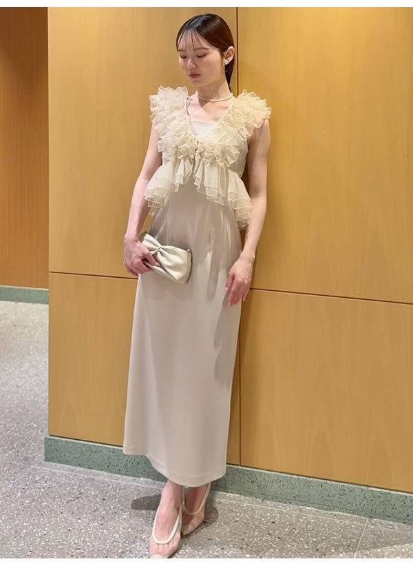 即納】 スナイデル SNIDEL ワンピース 26春夏 チュールボレロセット