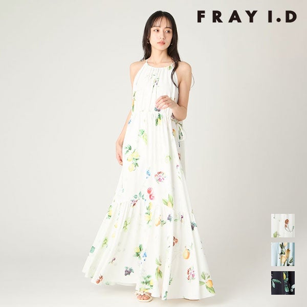 即納】フレイアイディー FRAY I.D ワンピース 26春夏 フルーツプリント
