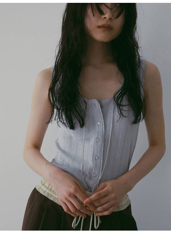 anuke 試着のみカットレースタンクトップ SALE40%OFF】【即納】アンヌーク anuke 2026springsummer トップス Cut