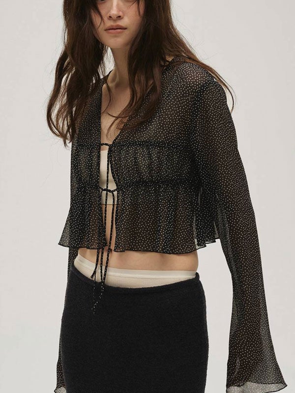 即納】トゥデイフル TODAYFUL 2026springsummer トップス Shirring Dot 