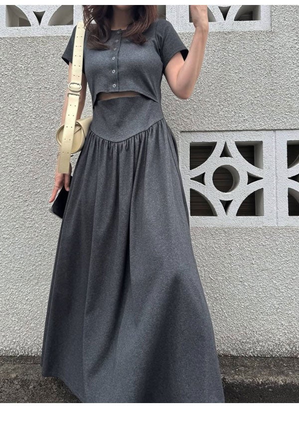 即納】 ウィルフリー WILLFULLY ワンピース healthy cut out waist