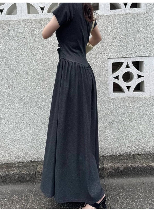 即納】 ウィルフリー WILLFULLY ワンピース healthy cut out waist