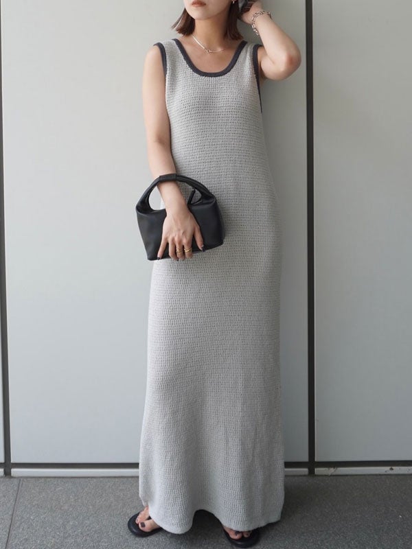 即納】アンヌーク anuke 2026Prefall ワンピース Mesh Bicolor 