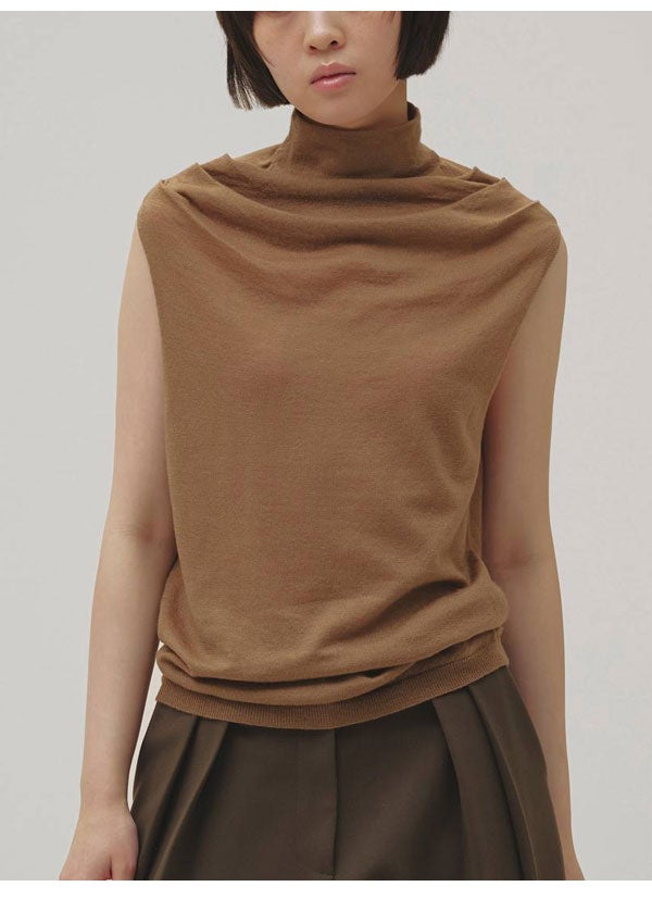 ハイネック　ドレープ　タンクトップ SALE40%OFF】【即納】 トゥデイフル TODAYFUL 2026Prefall トップス