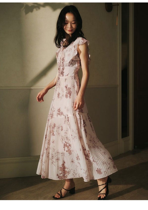 即納】スナイデル SNIDEL ワンピース 26春夏 プリーツプリント