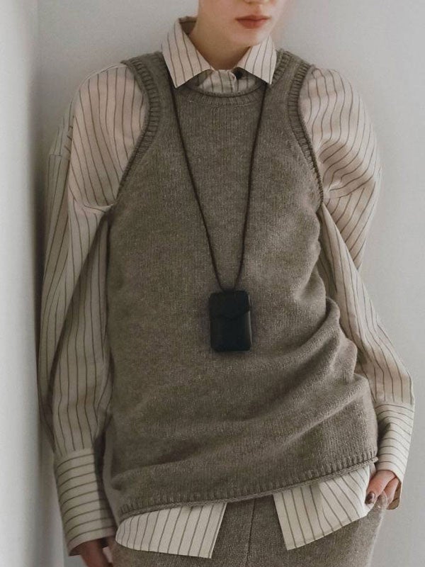 アンヌーク anuke 2026winter トップス Knit Long Tanktop 10月中旬