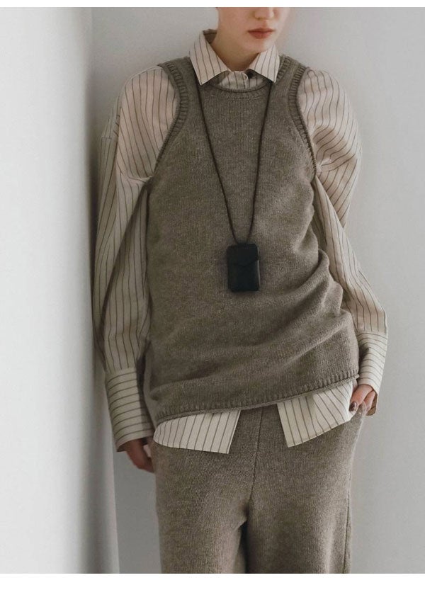 アンヌーク anuke 2026winter トップス Knit Long Tanktop 10月中旬