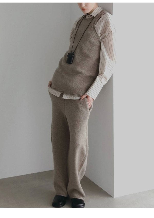 アンヌーク anuke 2026winter トップス Knit Long Tanktop 10月中旬