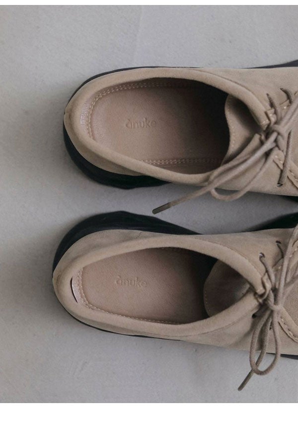 アンヌーク　anuke 予約販売】アンヌーク anuke 2026winter 靴 Eco Suede Moccasin 10月