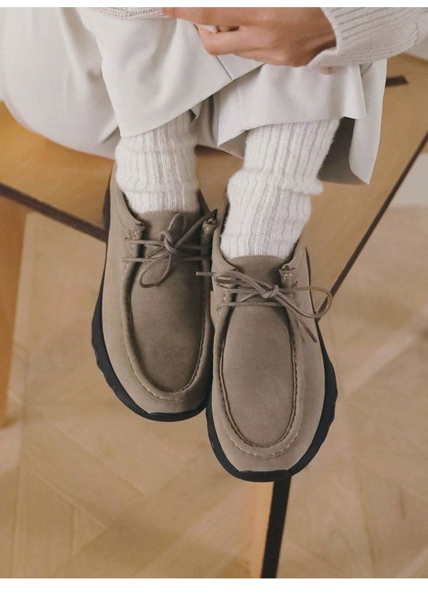 予約販売】アンヌーク anuke 2026winter 靴 Eco Suede Moccasin 10月