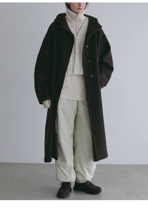 アンヌーク anuke 2026winter アウター Wool Hoodie Coat 10月下旬～11