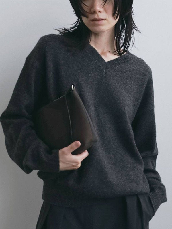 アンヌーク anuke 2026winter トップス Wool Vneck Knit 10月上旬